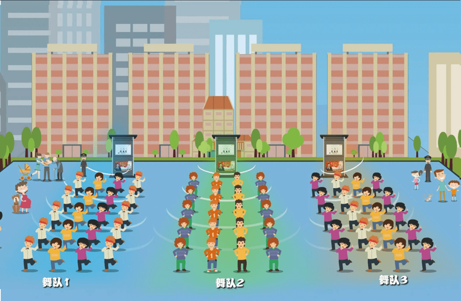 清聽聲學(xué)智能廣舞場系統(tǒng)多組舞隊(duì)同時(shí)活動(dòng)互不干擾